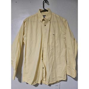 Resistol Rodeo Gear Yellow Button-Down Shirt | 100% Cotton | Western | Size S